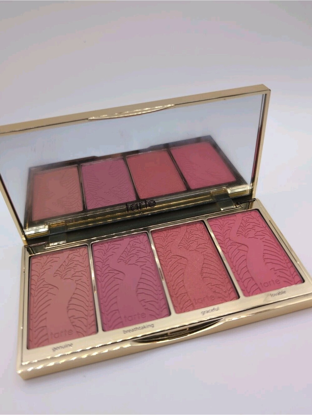 TARTE Blush Bliss Blush Palette "Genuine, Breathtaking, Graceful, Loveable" New